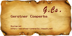 Gerstner Cseperke névjegykártya